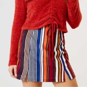 NWT Altar’d State Julian Multicolored Stripe Skirt